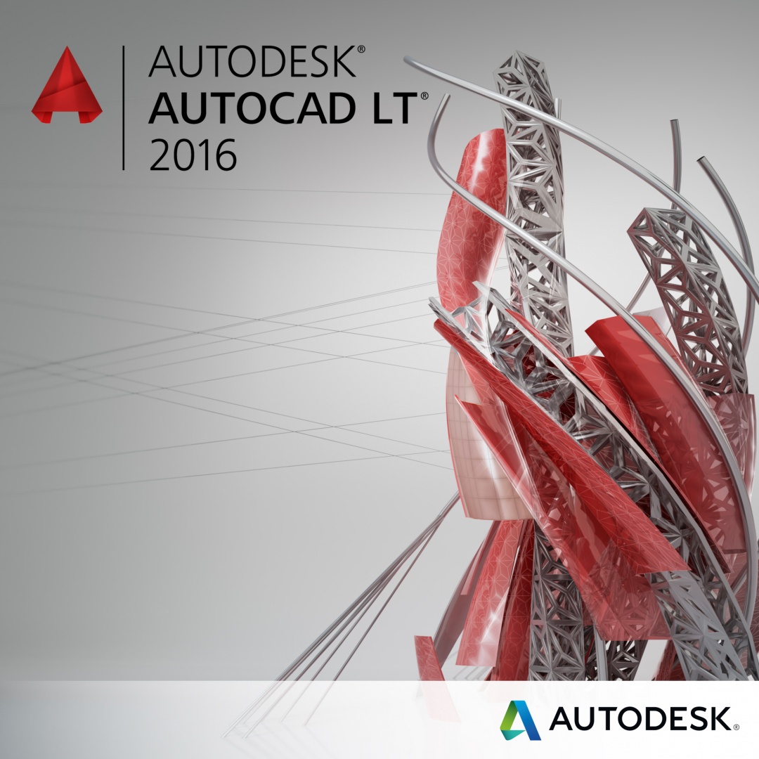Autodesk AutoCAD LT 2016 Commercial New SLM DVD R3